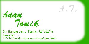 adam tomik business card